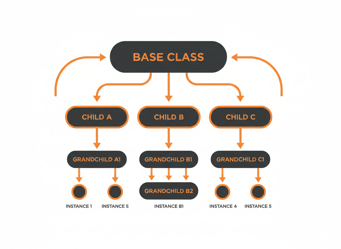 Java inheritance tutorial showing class hierarchies and extends keyword