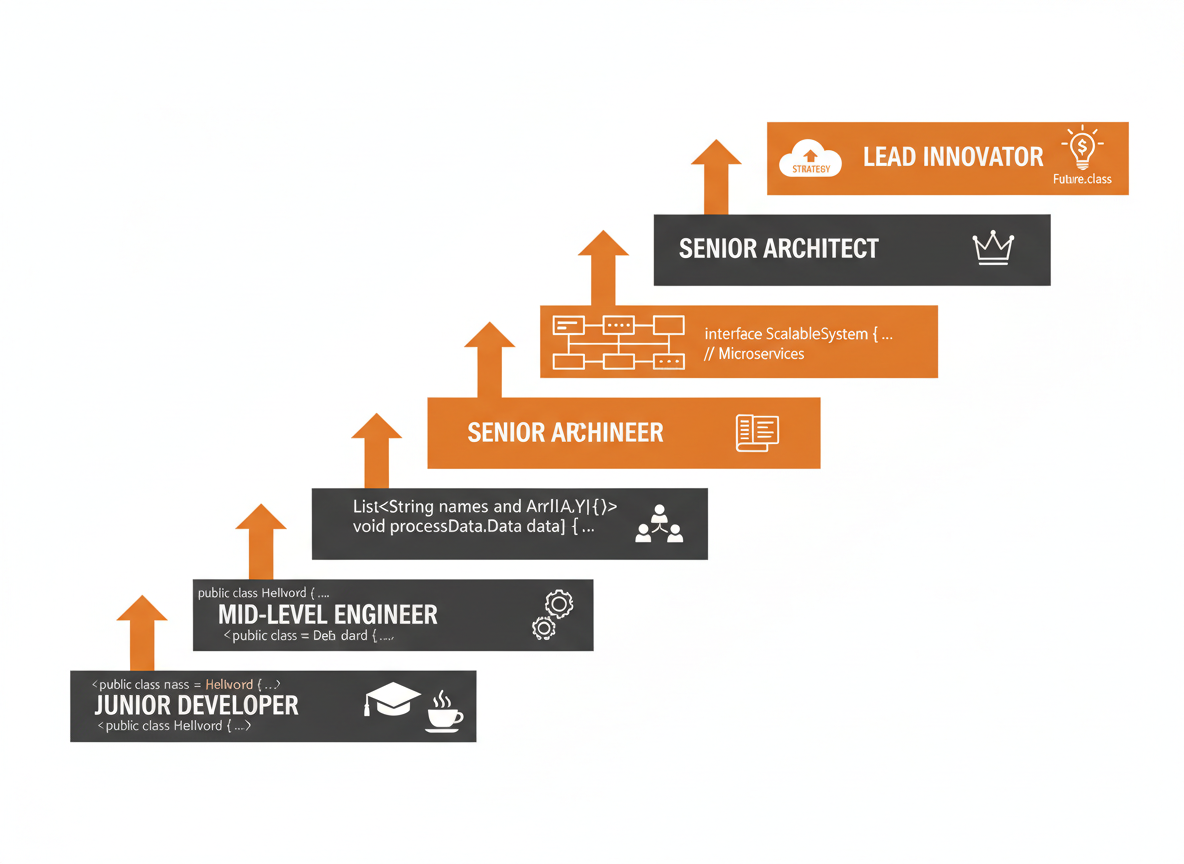 Java developer career path from junior to senior